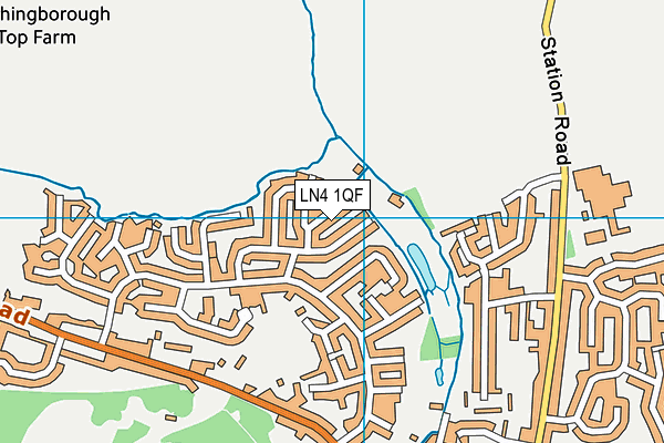 LN4 1QF map - OS VectorMap District (Ordnance Survey)
