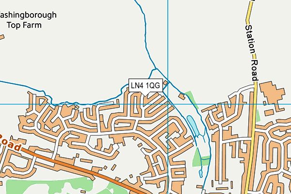 LN4 1QG map - OS VectorMap District (Ordnance Survey)