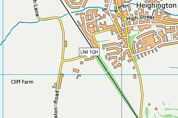 LN4 1QH map - OS VectorMap District (Ordnance Survey)