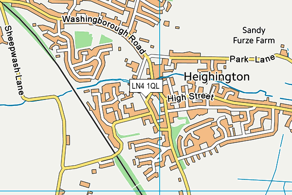 LN4 1QL map - OS VectorMap District (Ordnance Survey)