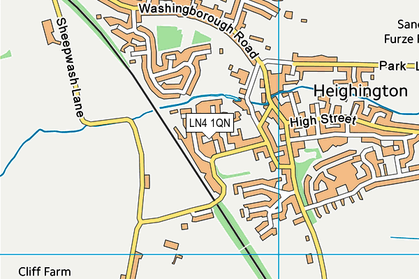 LN4 1QN map - OS VectorMap District (Ordnance Survey)