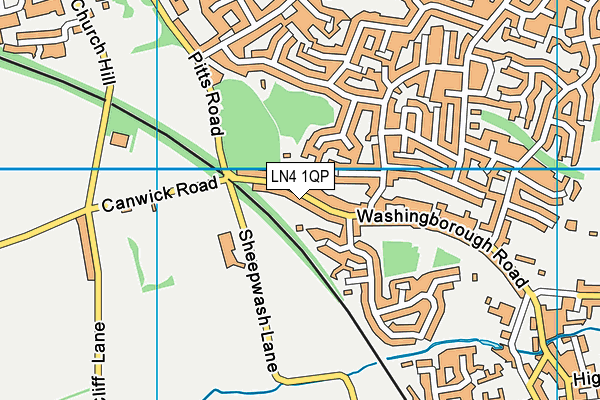 LN4 1QP map - OS VectorMap District (Ordnance Survey)