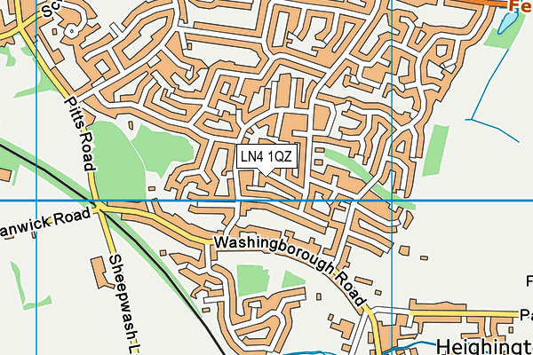 LN4 1QZ map - OS VectorMap District (Ordnance Survey)