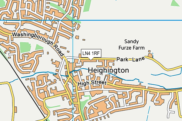 LN4 1RF map - OS VectorMap District (Ordnance Survey)