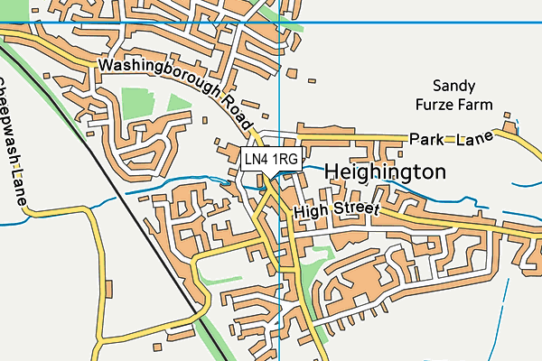 LN4 1RG map - OS VectorMap District (Ordnance Survey)