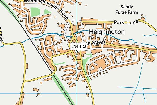 LN4 1RJ map - OS VectorMap District (Ordnance Survey)