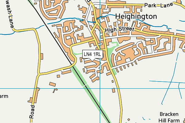 LN4 1RL map - OS VectorMap District (Ordnance Survey)