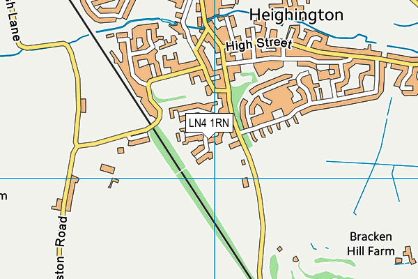 LN4 1RN map - OS VectorMap District (Ordnance Survey)