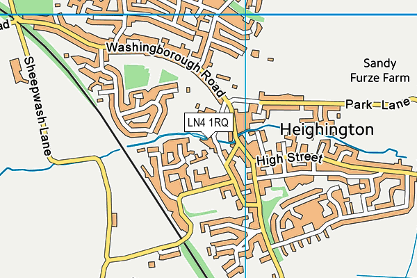 LN4 1RQ map - OS VectorMap District (Ordnance Survey)