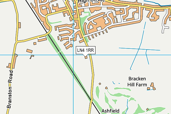 Potterhanworth Road Sports Field map (LN4 1RR) - OS VectorMap District (Ordnance Survey)
