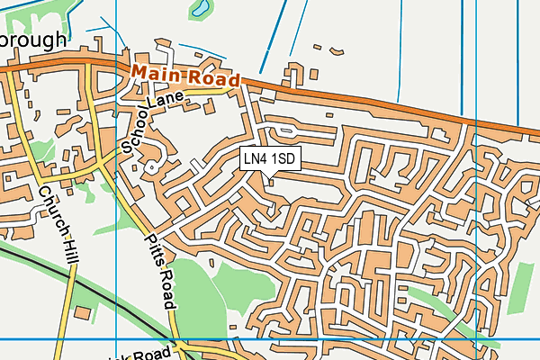 LN4 1SD map - OS VectorMap District (Ordnance Survey)