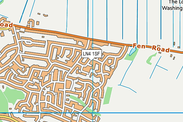 LN4 1SF map - OS VectorMap District (Ordnance Survey)