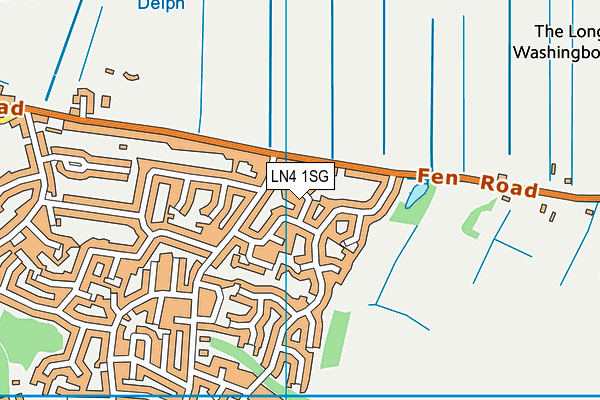 LN4 1SG map - OS VectorMap District (Ordnance Survey)