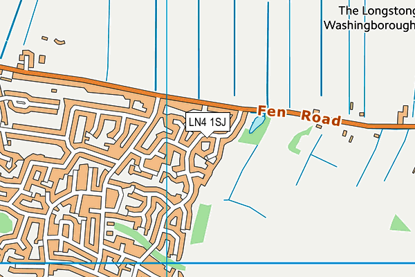 LN4 1SJ map - OS VectorMap District (Ordnance Survey)