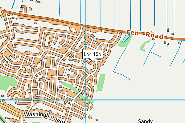 LN4 1SN map - OS VectorMap District (Ordnance Survey)