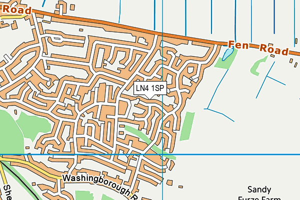 LN4 1SP map - OS VectorMap District (Ordnance Survey)