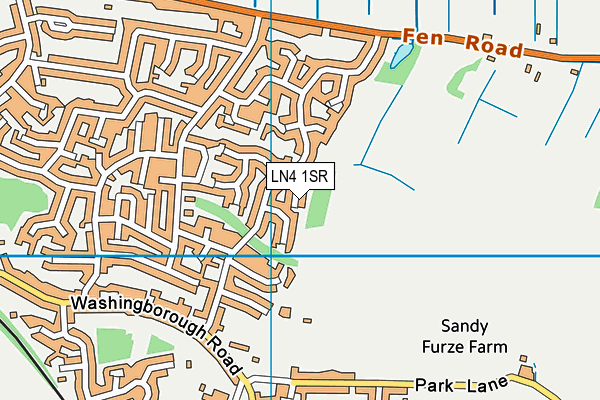 LN4 1SR map - OS VectorMap District (Ordnance Survey)