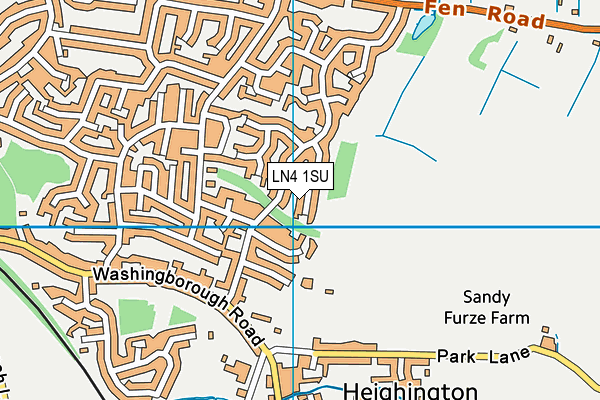 LN4 1SU map - OS VectorMap District (Ordnance Survey)