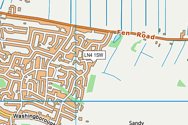 LN4 1SW map - OS VectorMap District (Ordnance Survey)