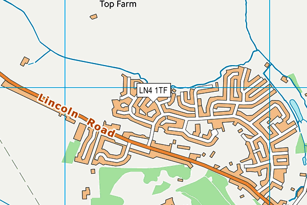 LN4 1TF map - OS VectorMap District (Ordnance Survey)