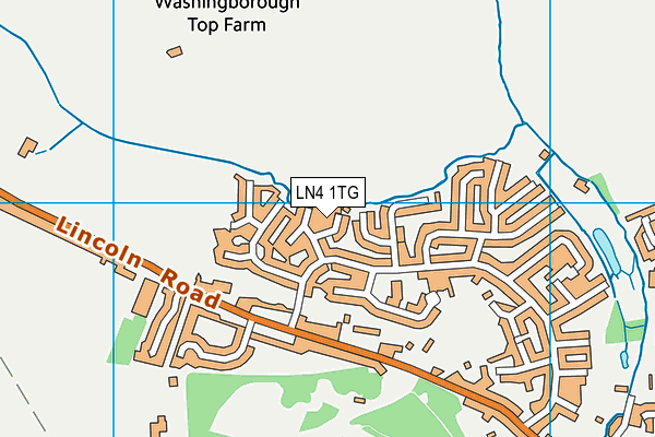 LN4 1TG map - OS VectorMap District (Ordnance Survey)