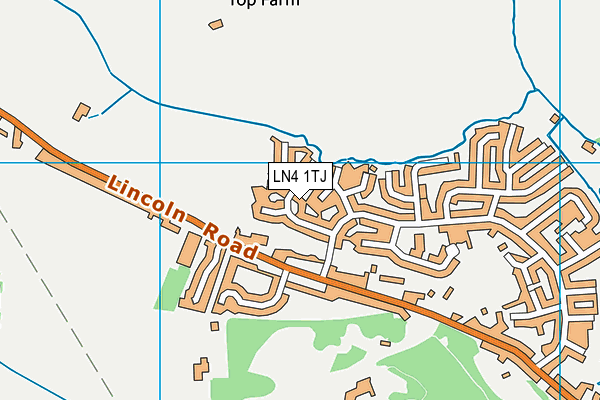 LN4 1TJ map - OS VectorMap District (Ordnance Survey)