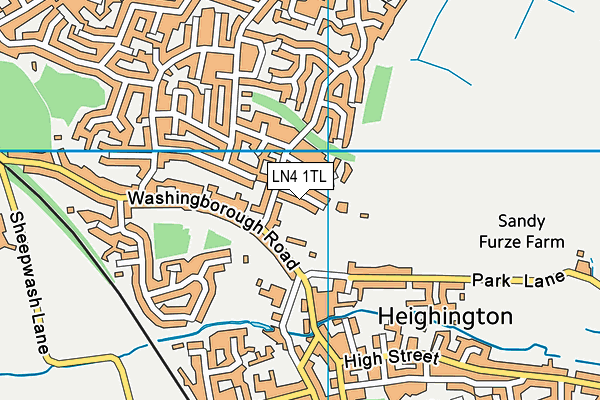 LN4 1TL map - OS VectorMap District (Ordnance Survey)