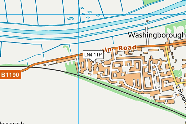 LN4 1TP map - OS VectorMap District (Ordnance Survey)