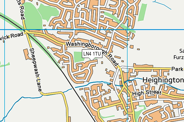 LN4 1TU map - OS VectorMap District (Ordnance Survey)