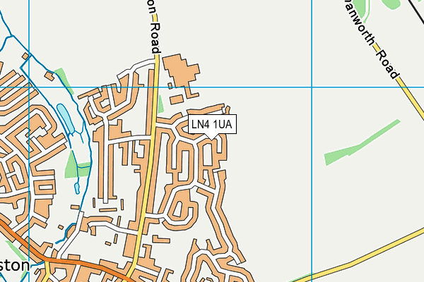 LN4 1UA map - OS VectorMap District (Ordnance Survey)