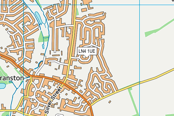 LN4 1UE map - OS VectorMap District (Ordnance Survey)