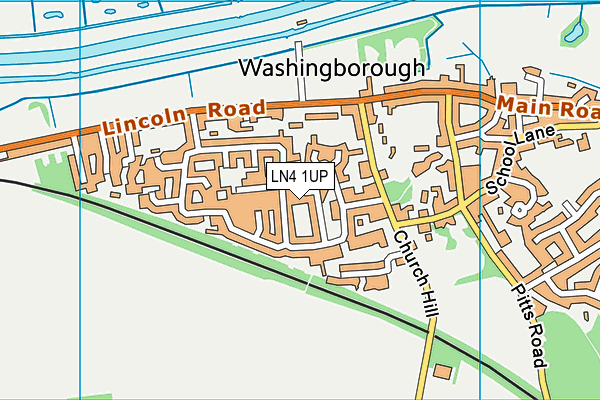 LN4 1UP map - OS VectorMap District (Ordnance Survey)
