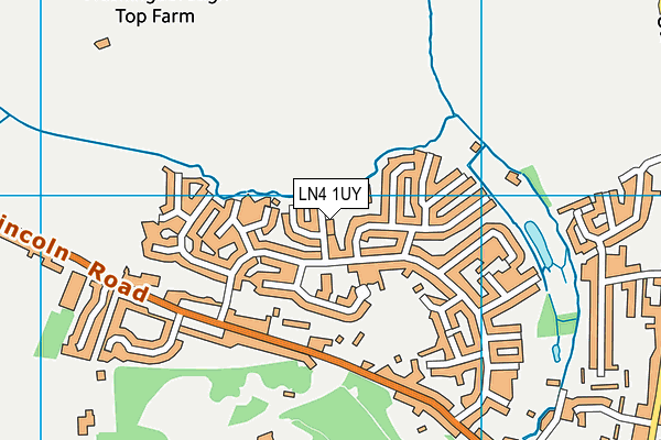 LN4 1UY map - OS VectorMap District (Ordnance Survey)