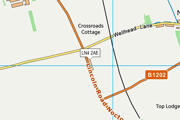LN4 2AE map - OS VectorMap District (Ordnance Survey)