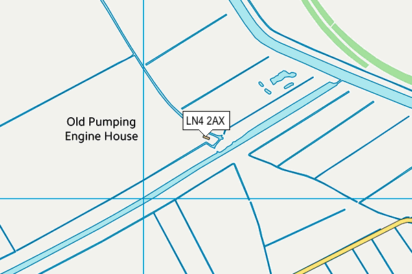 LN4 2AX map - OS VectorMap District (Ordnance Survey)