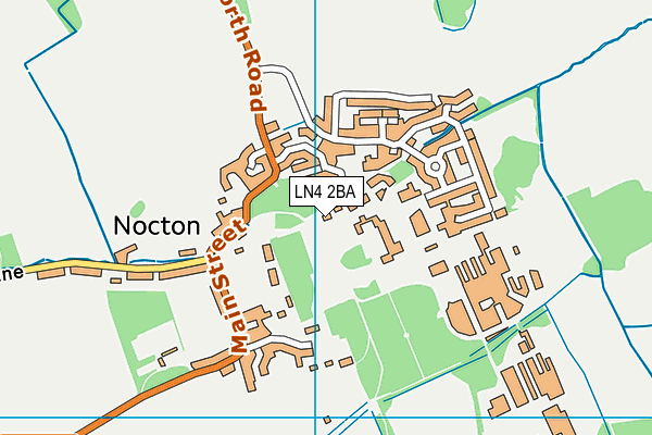 LN4 2BA map - OS VectorMap District (Ordnance Survey)