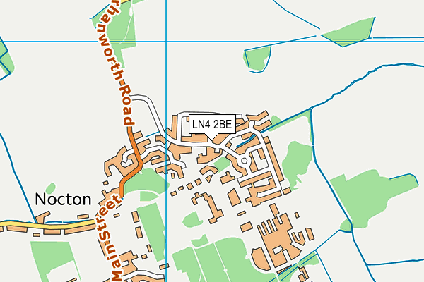 LN4 2BE map - OS VectorMap District (Ordnance Survey)