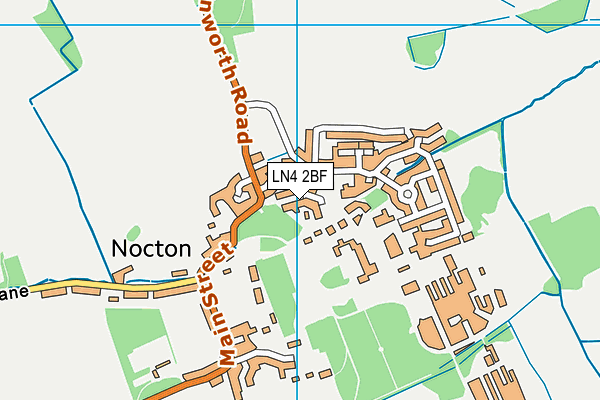 LN4 2BF map - OS VectorMap District (Ordnance Survey)