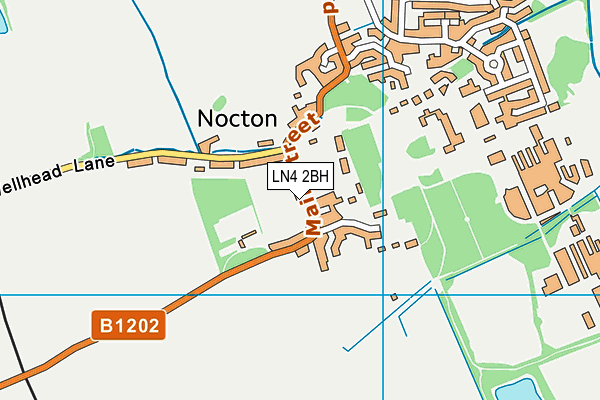 LN4 2BH map - OS VectorMap District (Ordnance Survey)