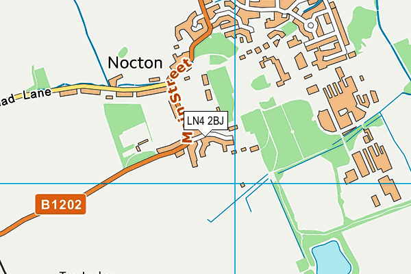 Nocton Playing Field map (LN4 2BJ) - OS VectorMap District (Ordnance Survey)
