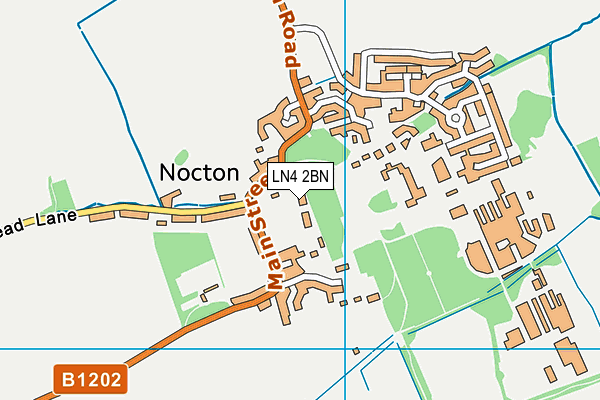 LN4 2BN map - OS VectorMap District (Ordnance Survey)