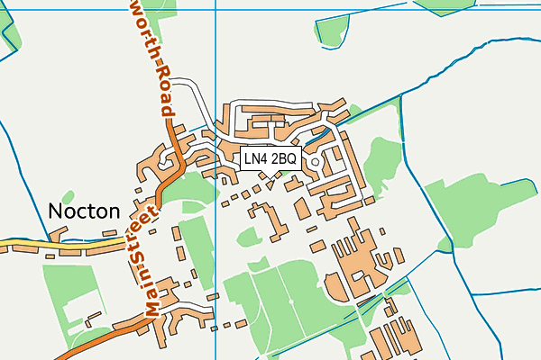 LN4 2BQ map - OS VectorMap District (Ordnance Survey)