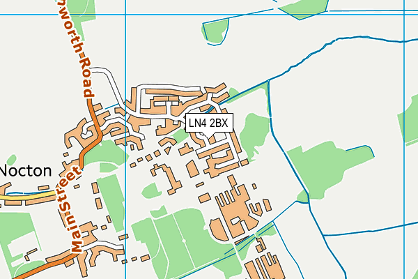 LN4 2BX map - OS VectorMap District (Ordnance Survey)