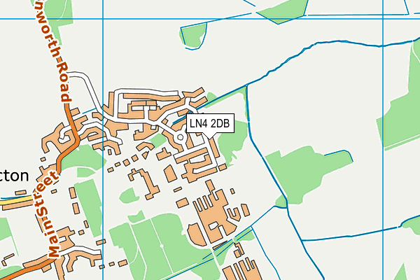 LN4 2DB map - OS VectorMap District (Ordnance Survey)