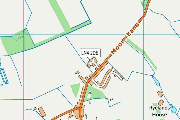 LN4 2DE map - OS VectorMap District (Ordnance Survey)