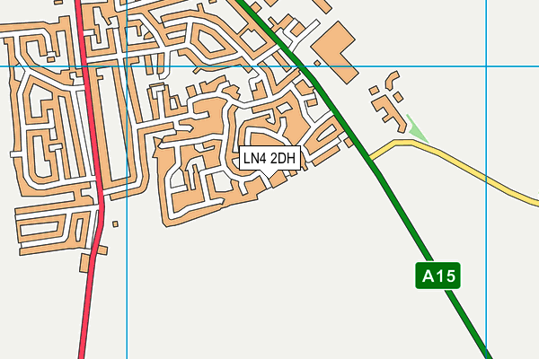 LN4 2DH map - OS VectorMap District (Ordnance Survey)