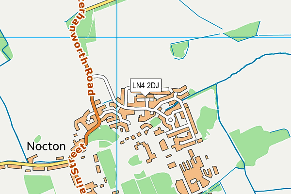 LN4 2DJ map - OS VectorMap District (Ordnance Survey)