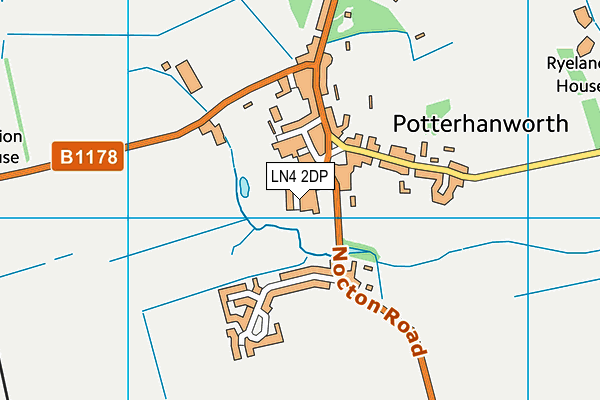 LN4 2DP map - OS VectorMap District (Ordnance Survey)