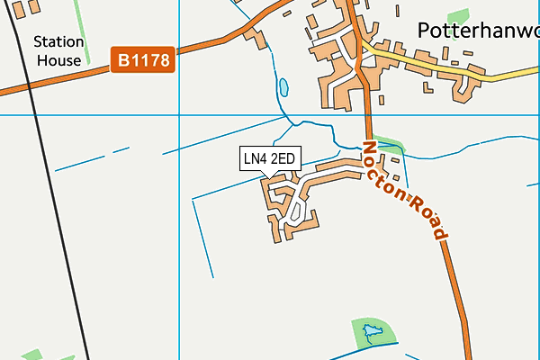 LN4 2ED map - OS VectorMap District (Ordnance Survey)