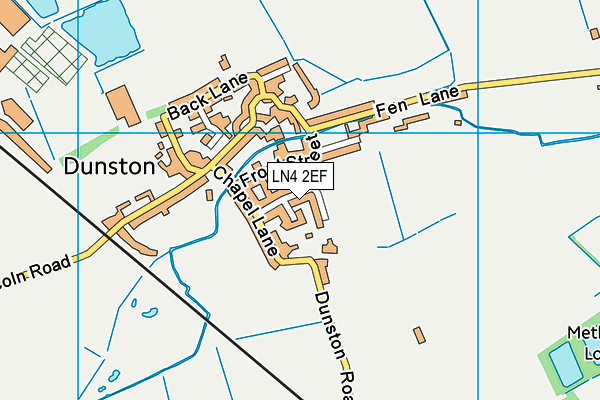 LN4 2EF map - OS VectorMap District (Ordnance Survey)